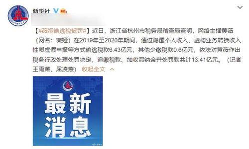 明星网红偷税漏税热点,明星网红偷税漏税事件深度解析